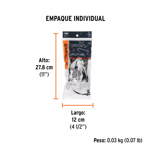 Lentes seguridad espejo plata c/cordón ajustable, Sport