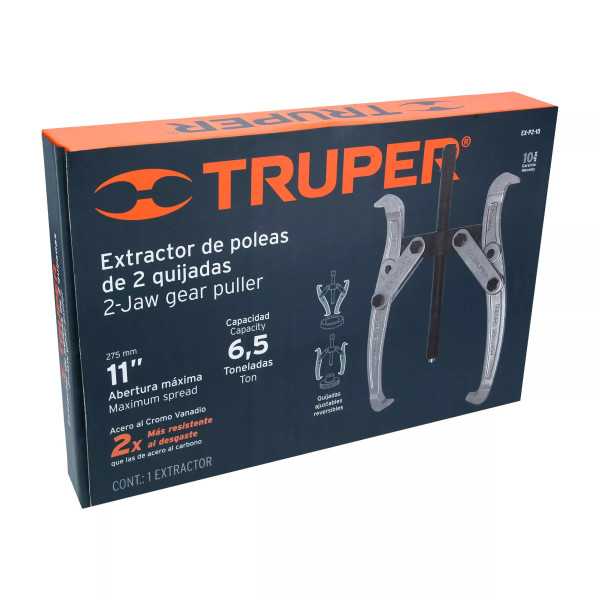 Extractor De Poleas, 2 Quijadas, 10', Truper | Herramientas Manuales