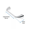 Portarrollo con barra de acero inoxidable, FOSET AERO