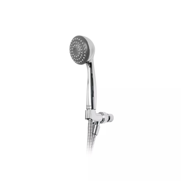 Regadera de teléfono 3-1/4, ABS, con soporte, cromo, AERO