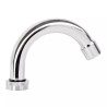 Cuello curvo para mezcladora de lavabo, cromo, BASIC