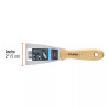 Espátula Flexible 2' Con Mango De Madera, Trupe | Espátulas y Similares