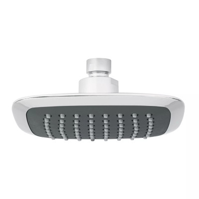 Regadera cuadrada 6", ABS, sin brazo, cromo, AERO
