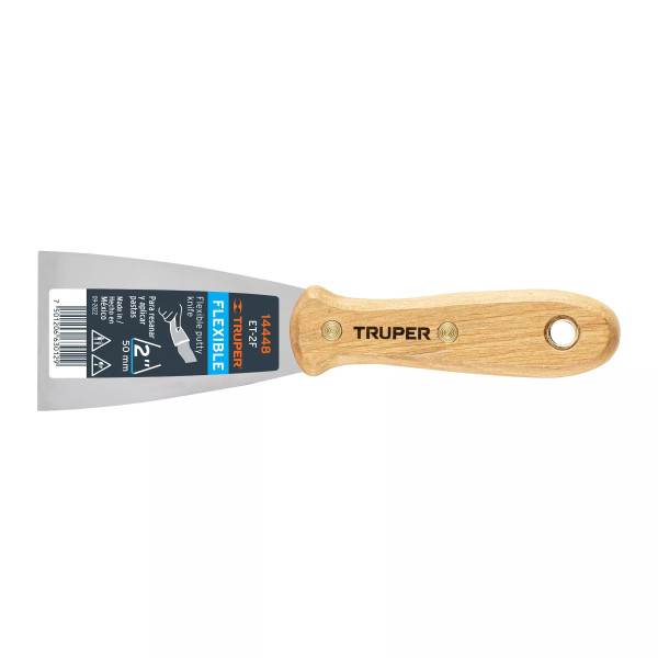Espátula Flexible 2' Con Mango De Madera, Trupe | Espátulas y Similares