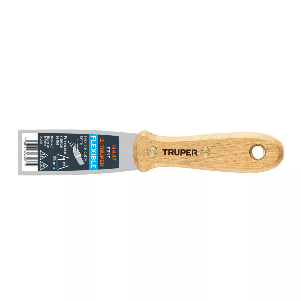 Espátula Flexible 1' Con Mango De Madera, Truper | Espátulas y Similares