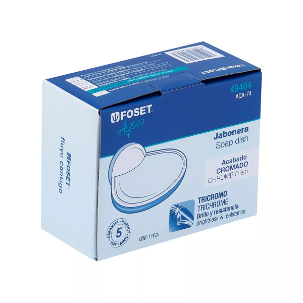 Jabonera metálica, FOSET AQUA