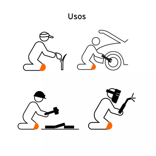 ‣ Rodilleras de gel y EVA antides... | Truper