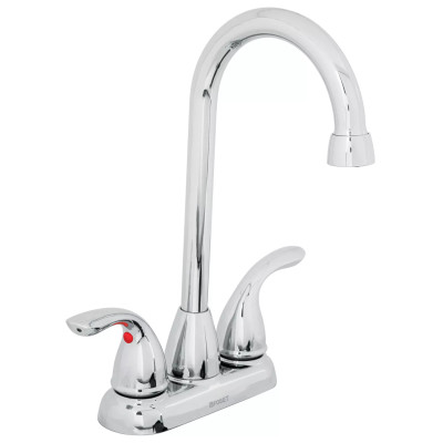 Mezcladora 4" cuello tipo bar para lavabo, FOSET AERO