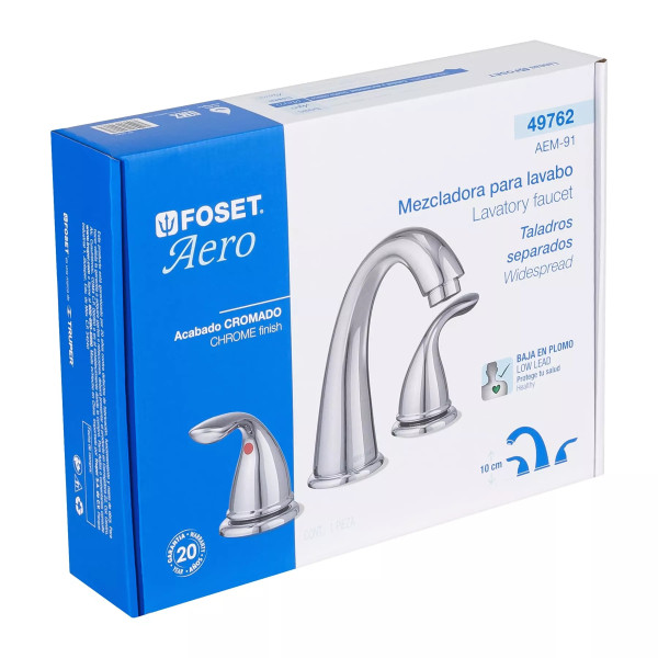 Mezcladora para lavabo con taladros separados, FOSET AERO