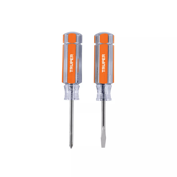 Dúo De Mini Desarmadores Mango De Acetato, Truper | Desarmadores, atornilladores y similares