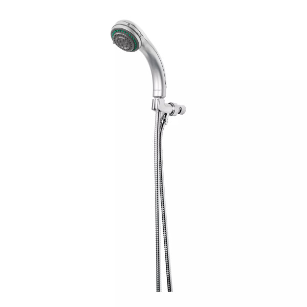 Regadera de teléfono 3-1/4", 5 funciones, con soporte, AQUA