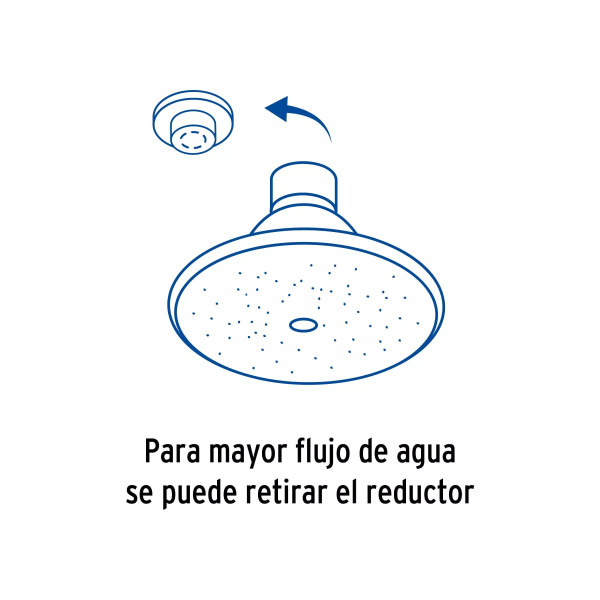 ‣ Regadera redonda 3-1/2", metálica, cromo | Foset
