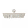 Regadera cuadrada 6", acero inox, sin brazo, satín, TÚBIG