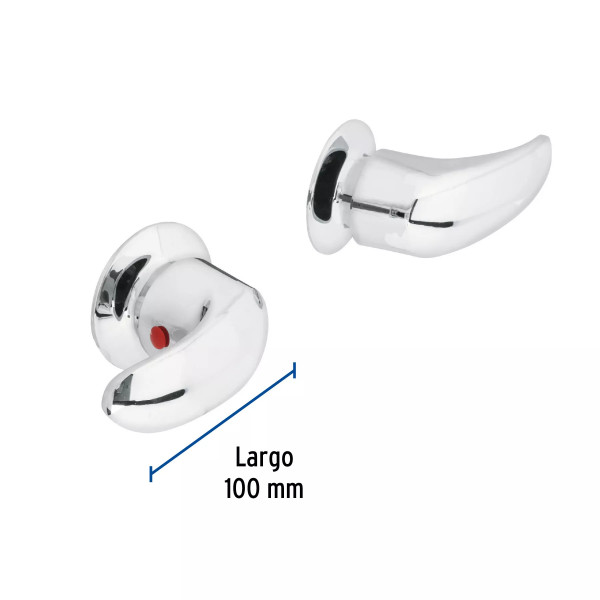 Juego de manerales de palanca para regadera, cromo, AQUA