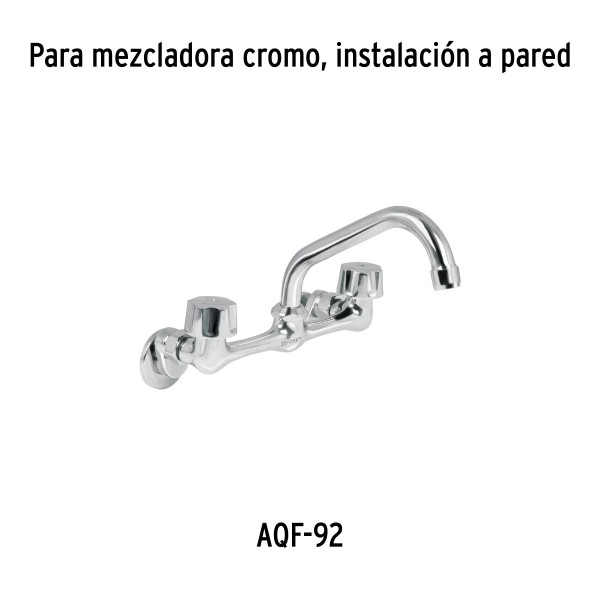 Jgo manerales hex para AQF-92 de pared, fregadero,cromo AQUA