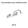 Jgo manerales hex para AQF-92 de pared, fregadero,cromo AQUA