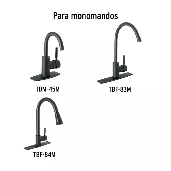 Maneral repuesto para monomando, negro, FOSE