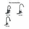 Maneral repuesto para monomando, negro, FOSE