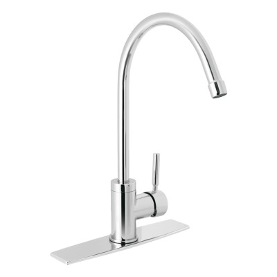 Monomando para fregadero, cuello alto, cromo, FOSET TÚBIG