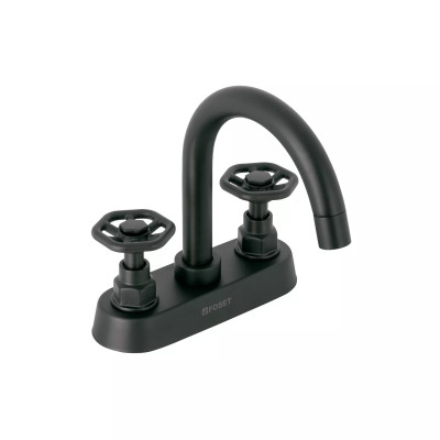 Mezcladora p/lavabo,bar,manerales redondos,negro mate TÚBIG