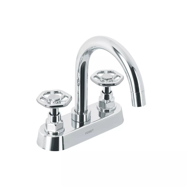 Mezcladora p/lavabo, bar, manerales redondos, cromo, TÚBIG