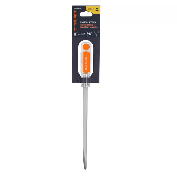 Desarmador Plano 3/8 X 8' Barra Cuadrada Mango Acetato | Desarmadores, atornilladores y similares