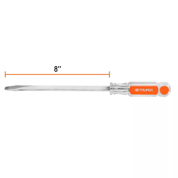 Desarmador Plano 3/8 X 8' Barra Cuadrada Mango Acetato | Desarmadores, atornilladores y similares