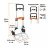 Diablo De Carga, Plegable, 200 Kg, Aluminio, Truper Expert | Herramientas Manuales