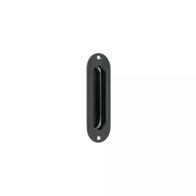 Jaladera de embutir ovalada acabado negro, HERMEX