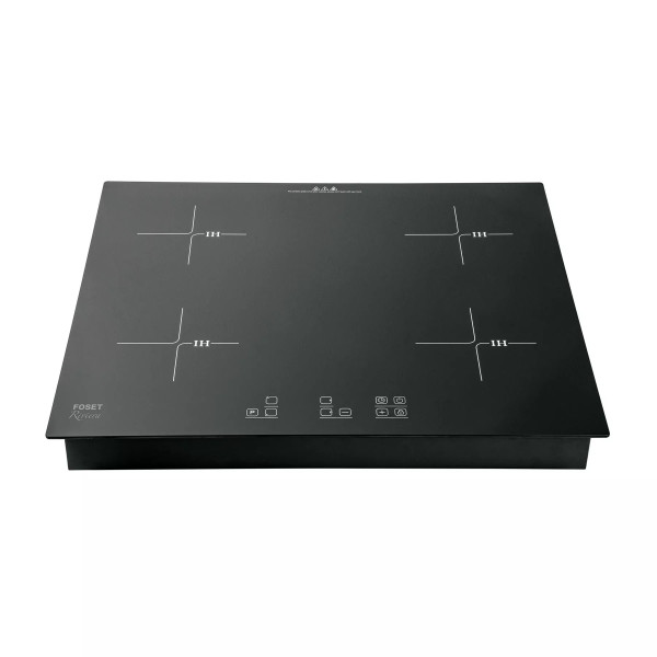 Parrilla inducción empotrable 60cm, 4 quem, vidrio, RIVIERA