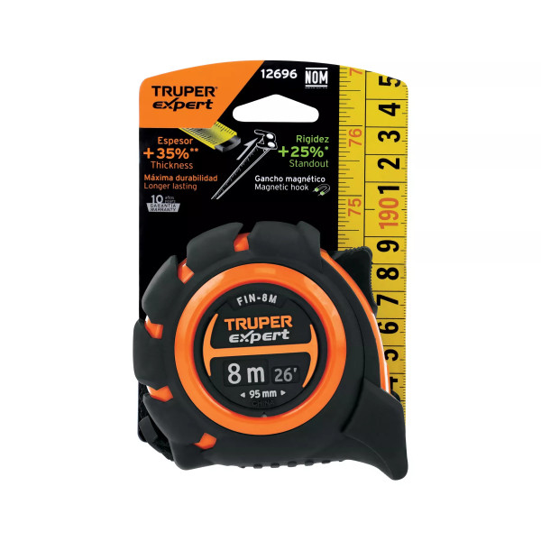 Flexómetro Industrial Contra Impactos 8 M Cinta 25 Mm | Flexómetros / Cintas Metricas Ferreterias Ferretodo