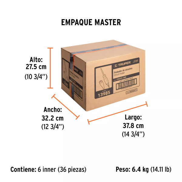 Probador De Circuitos De Corriente Directa 20 Cm, C/Caimán | Ferreterias Ferretodo Guatemala