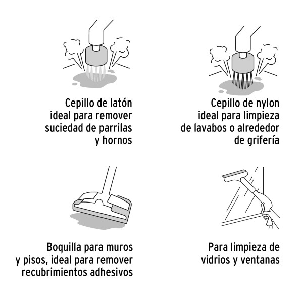 Limpiador a vapor, 1800W, Truper