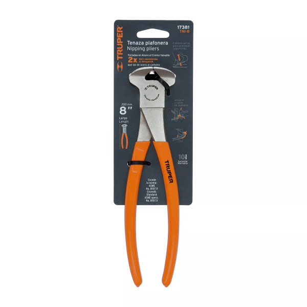 Tenaza Plafonera Industrial 8', Truper | Herramientas Manuales