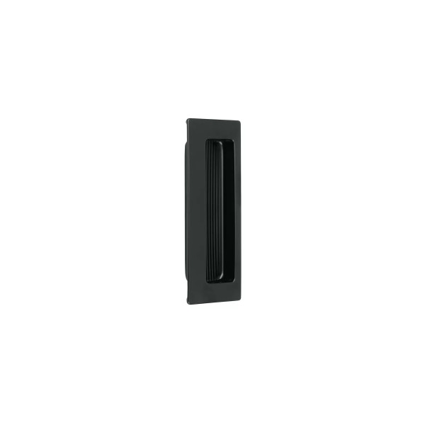 Jaladera de embutir cuadrada acabado negro, HERMEX