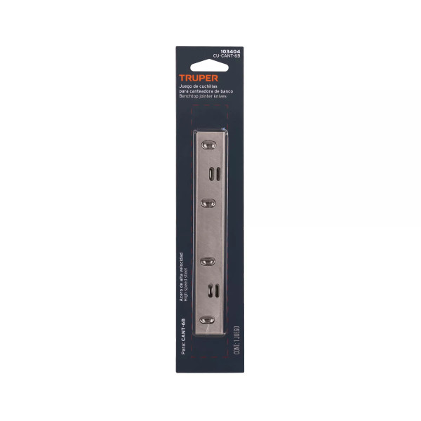 Cuchillas para canteadora CANT-6B, 2 pzs en blíster, TRUPER