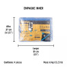 Lona de polietileno 3 x 4 m, azul, 110 g/m2, PRETUL
