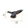 Pulidora Esmeriladora Interruptor De Paleta 4-1/2', Industrial, 850 W | Pulidoras / Esmeriles