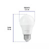Lámpara de LED tipo bulbo A19 6 W, luz de día, caja, Basic