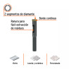 Broca diamantada 3/8" (10 mm), TRUPER