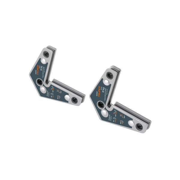 2 Escuadras magnéticas esquineras 2-3/4" cap. 11 kg, TRUPER