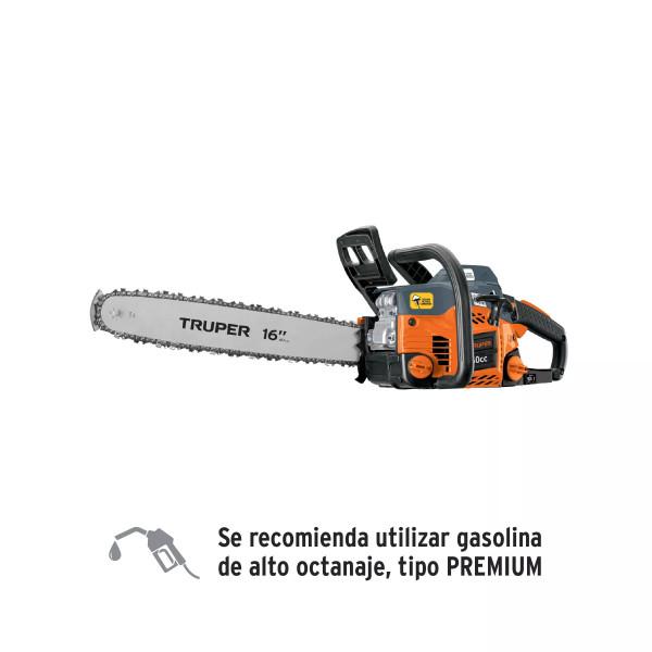 Motosierra 50 cc a gasolina con barra de 16", Truper