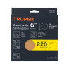 Paquete c/5 discos de lija 6" grano 220, ciegos