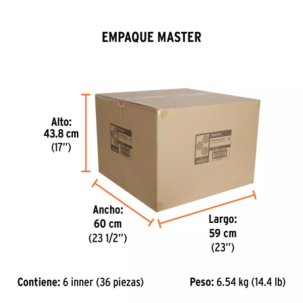 Juego de 3 esponjas para pulir de 7" hook and loop,TRUPER