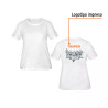 Playera cuello redondo para mujer, blanca, M, Truper