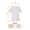 Playera cuello redondo para hombre, blanca, CH, Truper