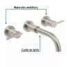 ‣ Mezcladora satín pared lavabo, FOSET ELEMENT | Foset