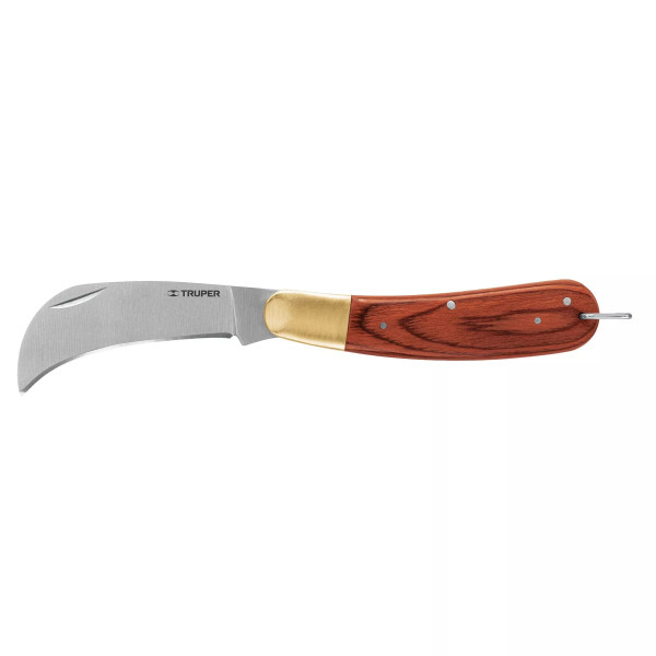 Cuchillo Abatible 8' Para Electricista Mango Madera, Truper | Herramientas Manuales