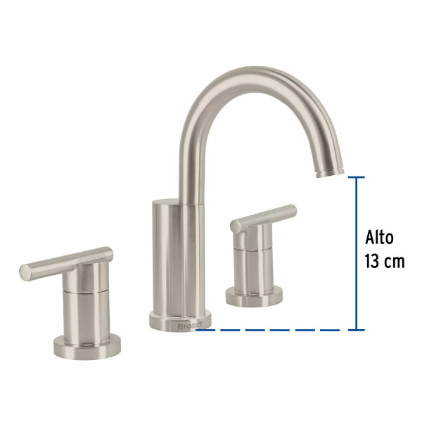 Mezcladora satín para lavabo con taladros separados, ELEMENT