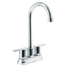 Mezcladora cromo 4" para lavabo cuello tipo bar, ELEMENT